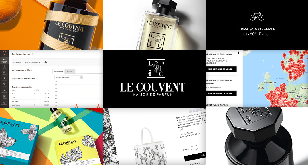 Le Couvent Parfum e-commerce Magento