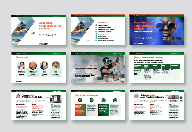 agence digital blob.blue presentation PowerPoint Google Slide