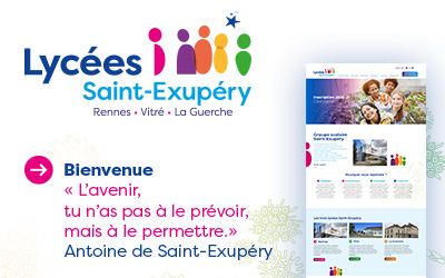 Nouveau territoire graphique pour les lycées Saint-Exupéry